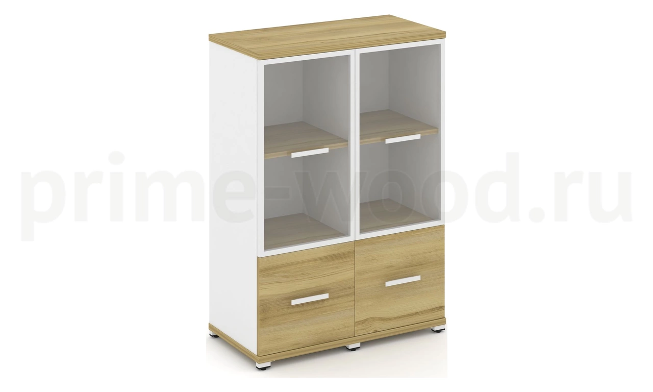 Шкаф две узкие секции, 3 ниши CN.STU-322 RP B/W - фото 2